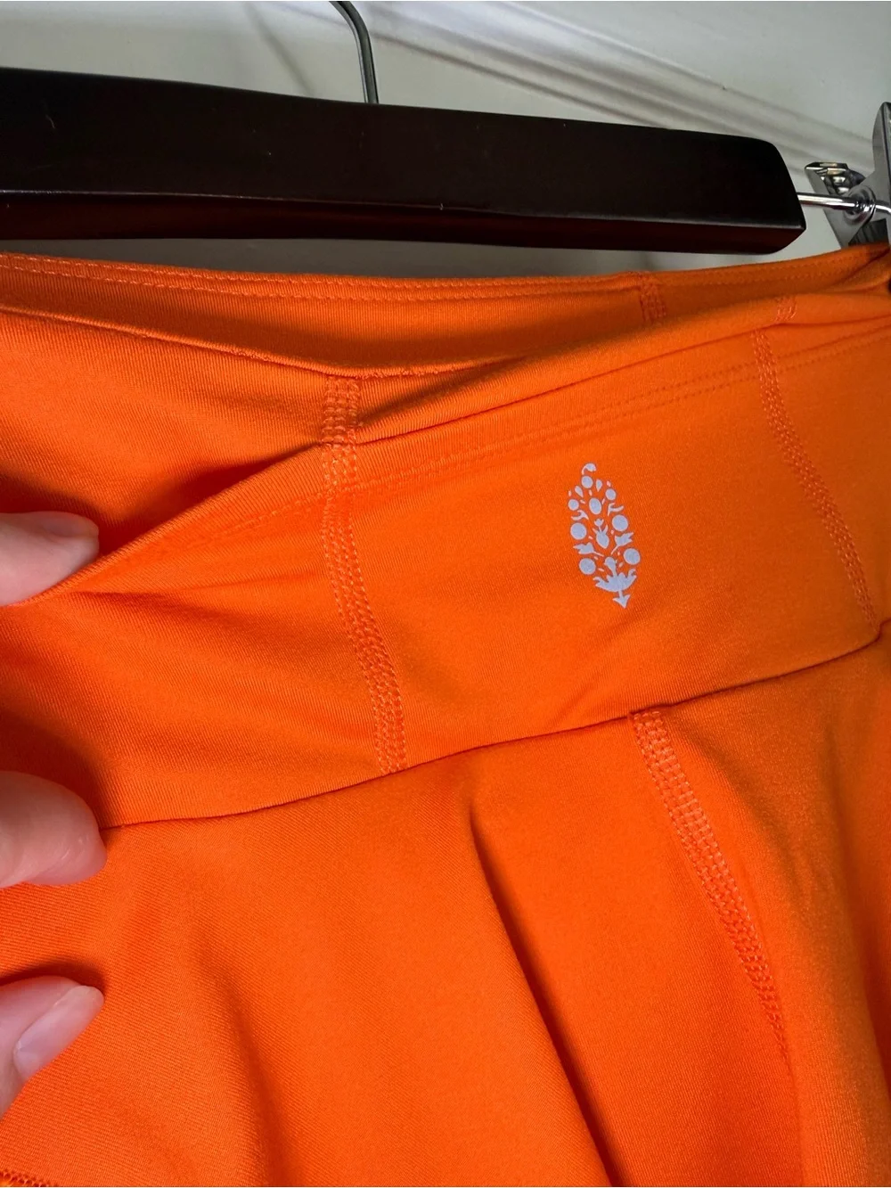 FP Movement Pleats & Thank You Orange Athletic Tennis Skort Preppy Sporty XS